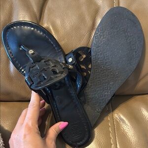 Black Tory Burch Miller Sandals - Very Loved. Perfect pair just for this summer!